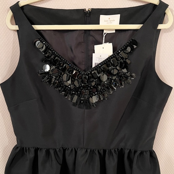 Kate Spade Embellished Cupcake Dress Take a Walk on the Wild Side Black Sz14 NWT - Picture 5 of 16